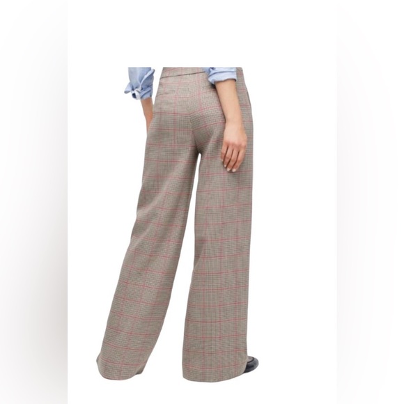 NWT J crew Frankie Rose plaid trousers size 0 - Picture 5 of 5